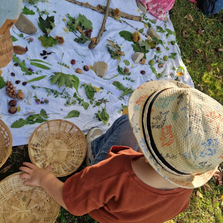 david mit kräuterkorb